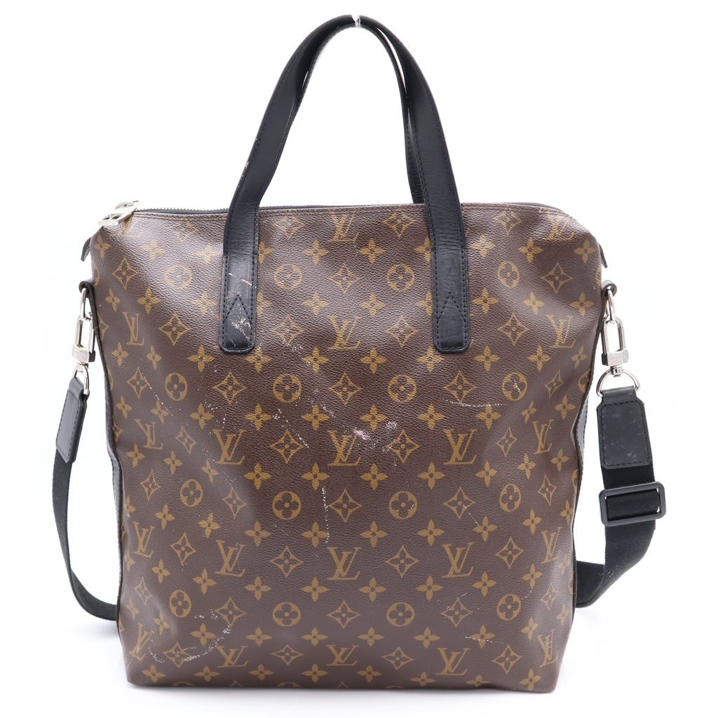 LOUIS VUITTON(ルイヴィトン) モノグラム マカサー デイヴィス PVCレザー 2WAY ハンドバッグ トートバッグ ショルダーバッグ ブラウン M56708