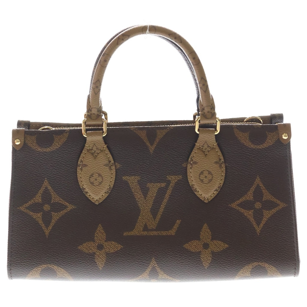 LOUIS VUITTON(ルイヴィトン) オンザゴー EW ブラウン モノグラム ジャイアント リバース ポーチ付き ショルダーバッグ ブラウン M46653 M46653 レディース