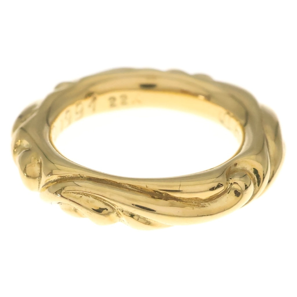 CHROME HEARTS(クロムハーツ) 22K SCRL BAND スクロールバンド リング ゴールド BCA416