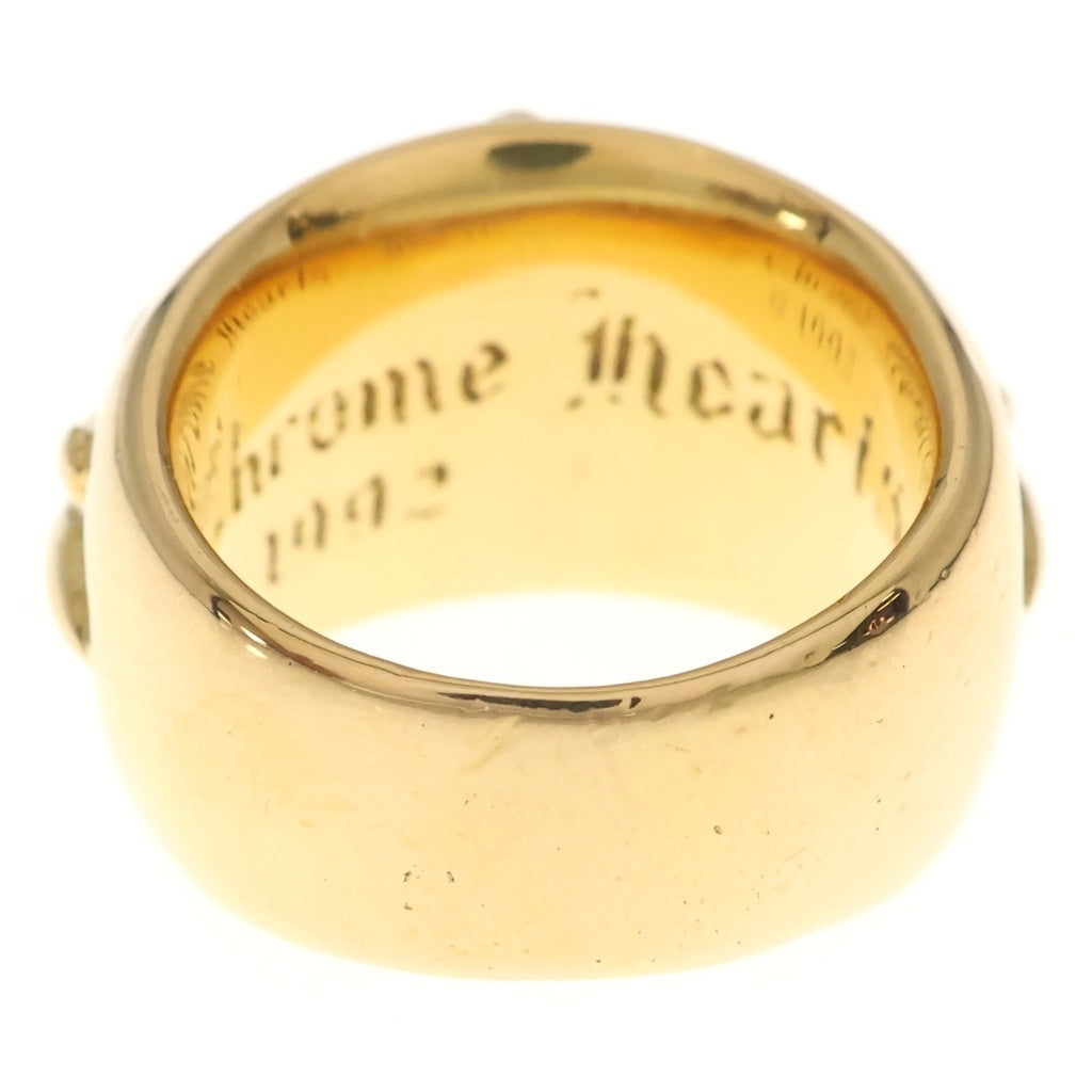 CHROME HEARTS(クロムハーツ) 22K FLRL CRS フローラルクロスリング ゴールド
