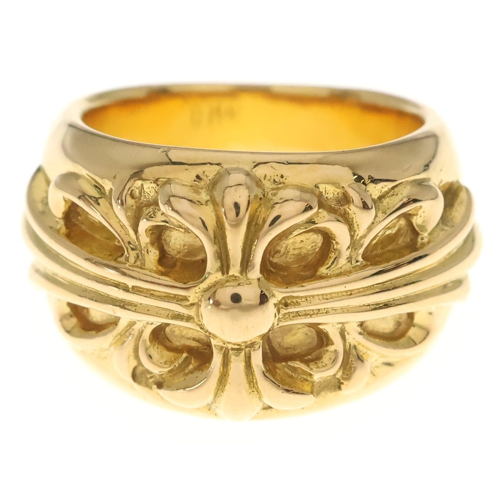 CHROME HEARTS(クロムハーツ) 22K FLRL CRS フローラルクロスリング ゴールド
