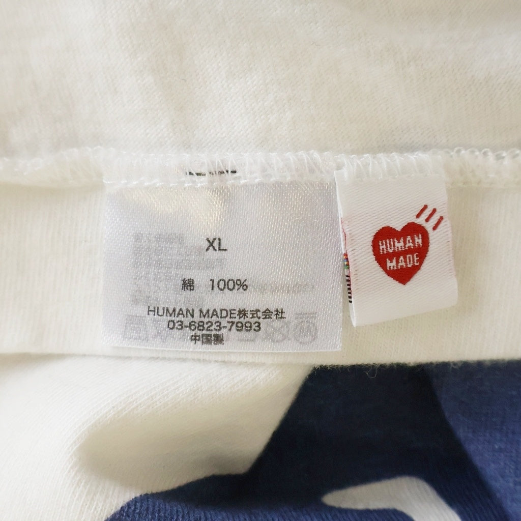 HUMAN MADE(ヒューマンメイド) DAILY S/S フロントハートプリント コットン Tシャツ ホワイト