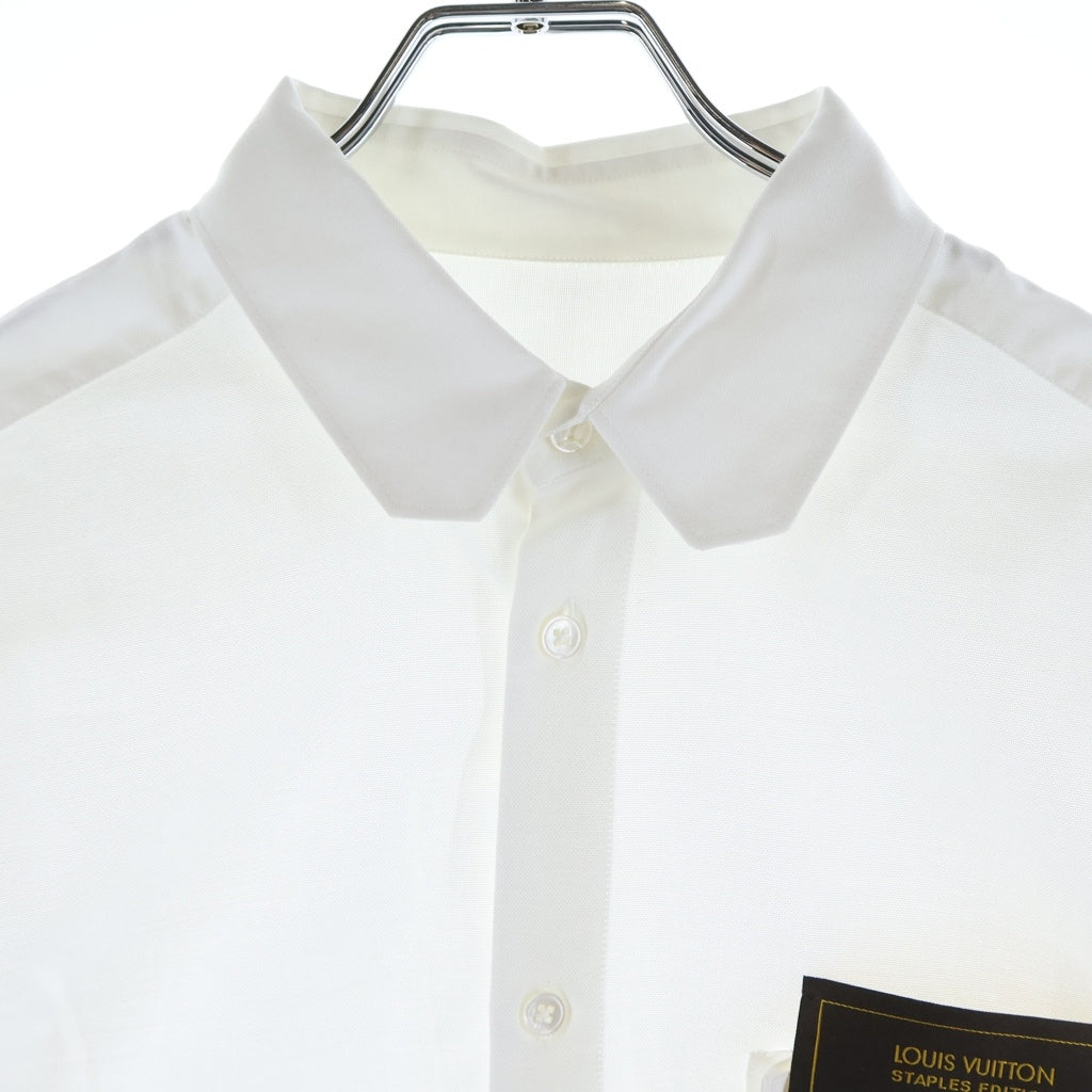 LOUIS VUITTON(ルイヴィトン) 23SS オックスフォード DNA シガレットポケット 長袖シャツ ホワイト RM231Q DLX HIS55W