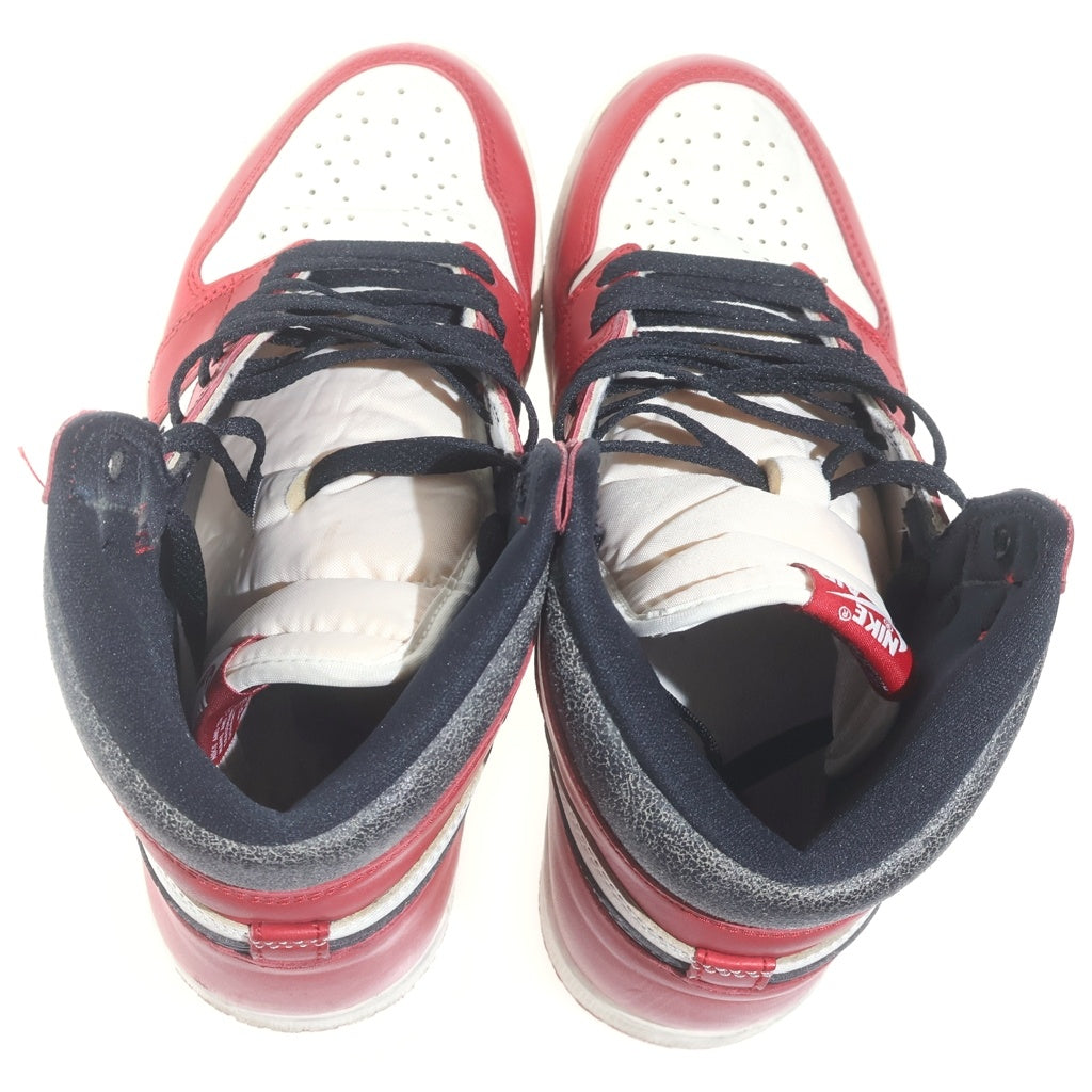 NIKE(ナイキ) AIR JORDAN1 HIGH OG LOST&FOUND CHICAGO DZ5485-612 エアジョーダン1 ロスト アンド ファウンド シカゴ ハイカットスニーカー レッド/ホワイト US10/28cm