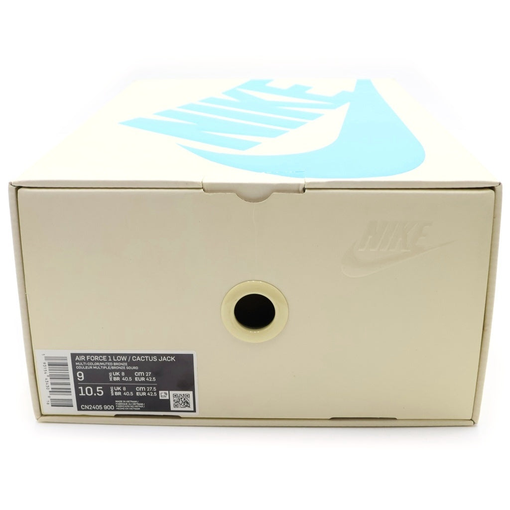 NIKE(ナイキ) ×Travis Scott AIR FORCE1 LOW CACTUS JACK CN2405-900 トラヴィススコット エアフォース1 カクタス ジャック ローカットスニーカー マルチ US9/27cm