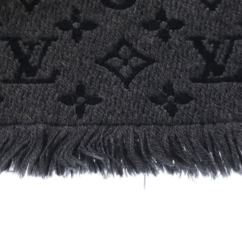 LOUIS VUITTON(ルイヴィトン) エシャルプ クラシック モノグラム ウールマフラー ストール グレー M78526 レディース