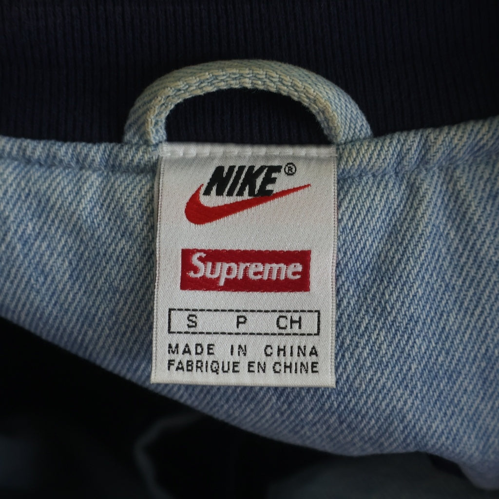 SUPREME(シュプリーム) 18SS ×NIKE NBA Denim Warm-Up Jacket ナイキ デニム ウォームアップ ジャケット スタジャン ブルゾン インディゴ AO3632-440