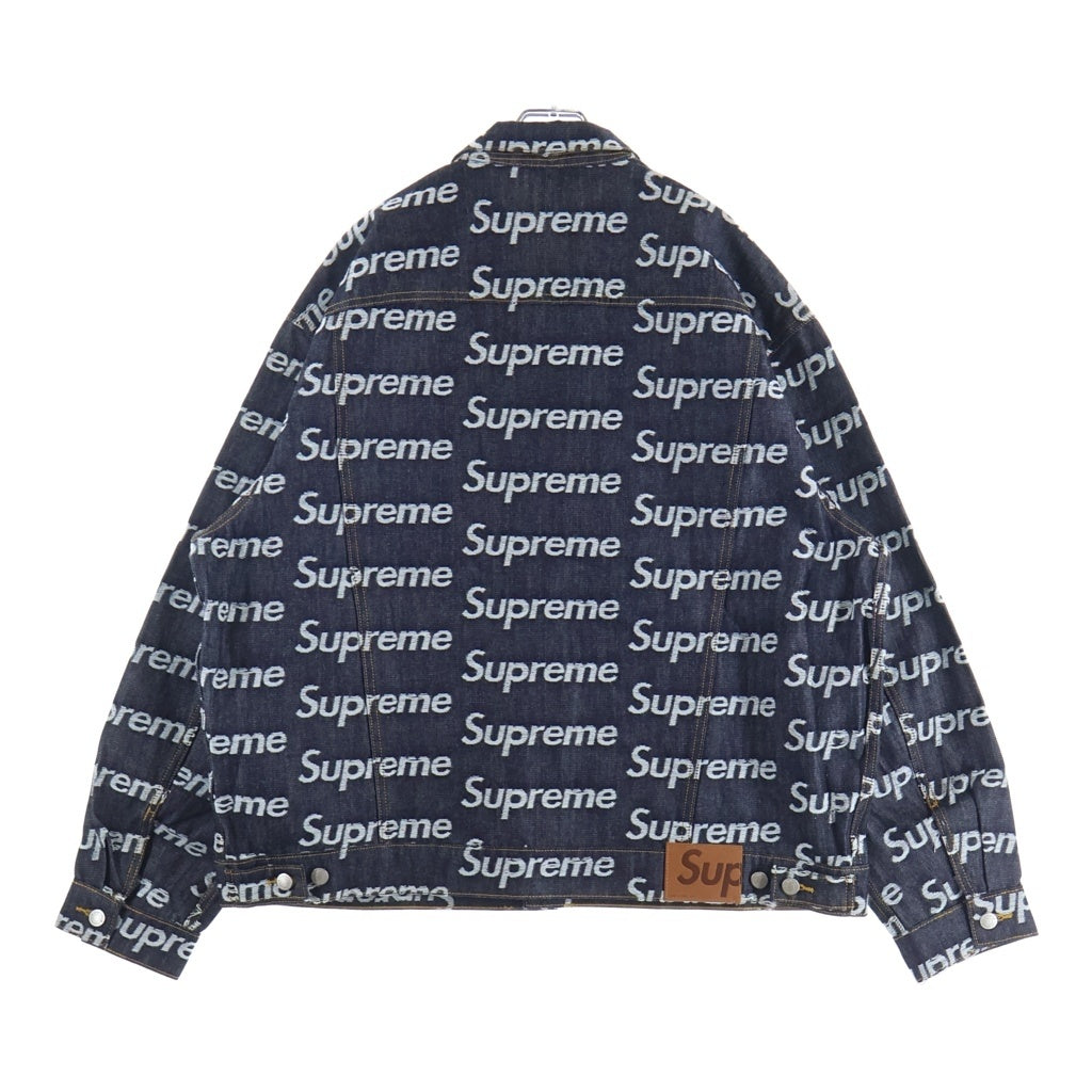 SUPREME(シュプリーム) 25AW JACQUARD LOGOS DENIM TRUCKER JACKET INDIGOジャカード ロゴ デニム トラッカー ジャケット インディゴ