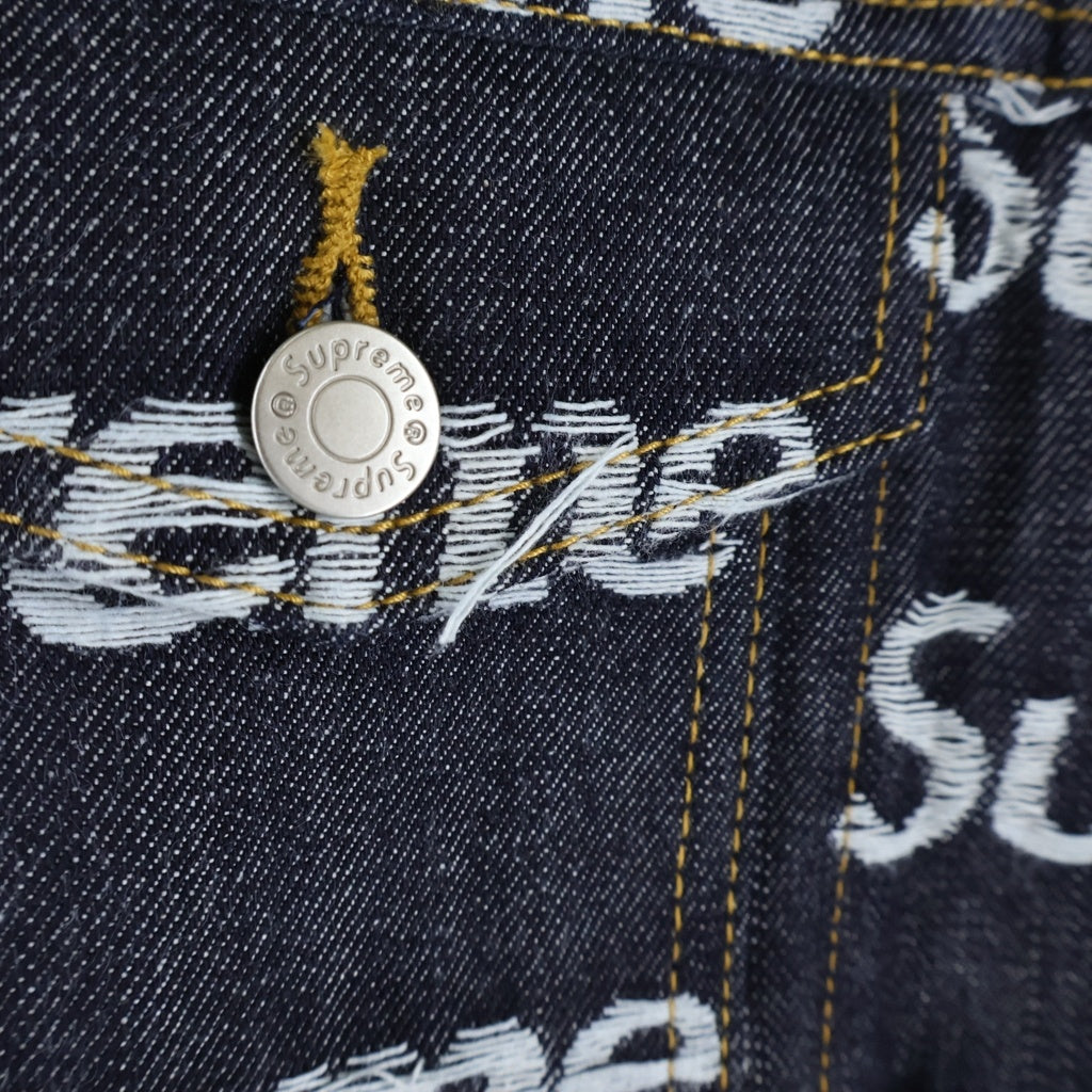 SUPREME(シュプリーム) 25AW JACQUARD LOGOS DENIM TRUCKER JACKET INDIGOジャカード ロゴ デニム トラッカー ジャケット インディゴ