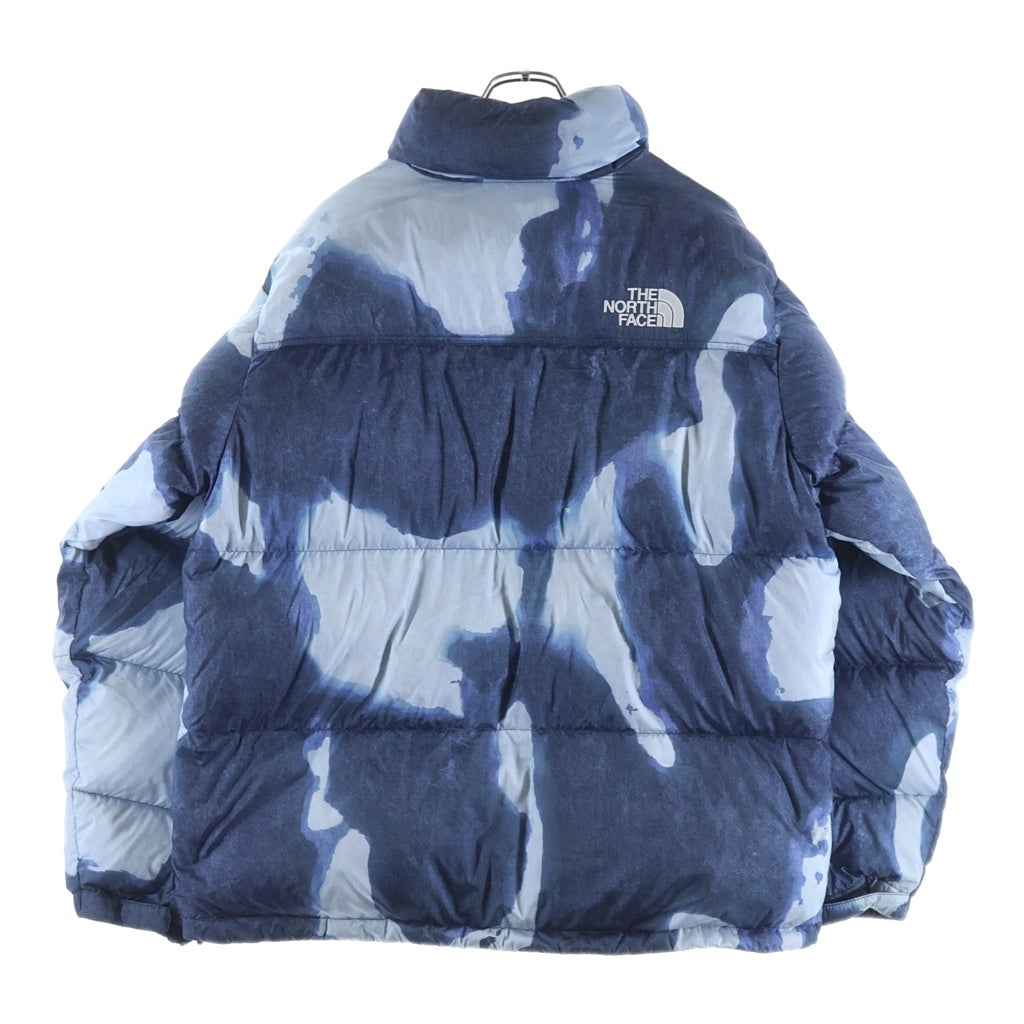 SUPREME(シュプリーム) ×THE NORTH FACE BLEACHED DENIM NUPTSE JAKET INDIGO ザノースフェイス ブリーチド デニム プリント ヌプシ ジャケット インディゴ
