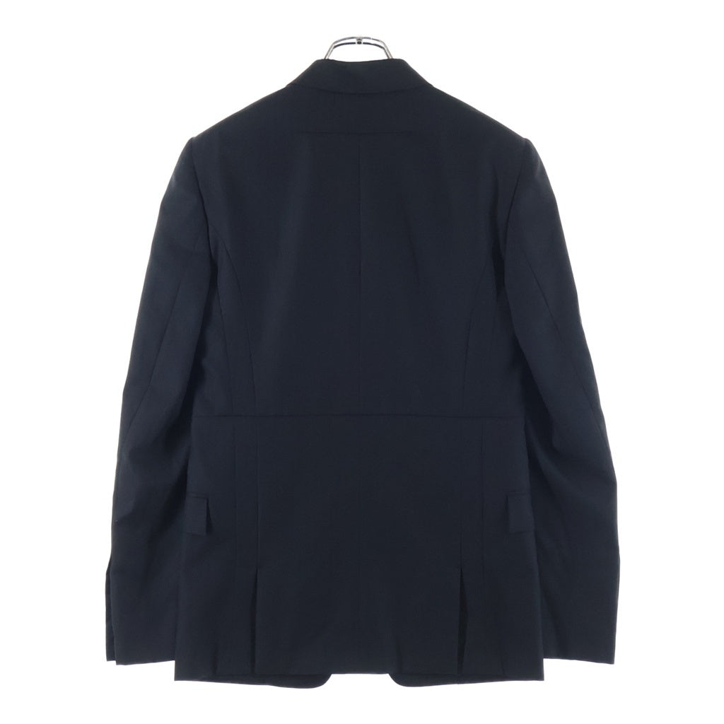 GIVENCHY(ジバンシィ) ストライプ ウール 1B シングルテーラードジャケット ブラック GVP2M1