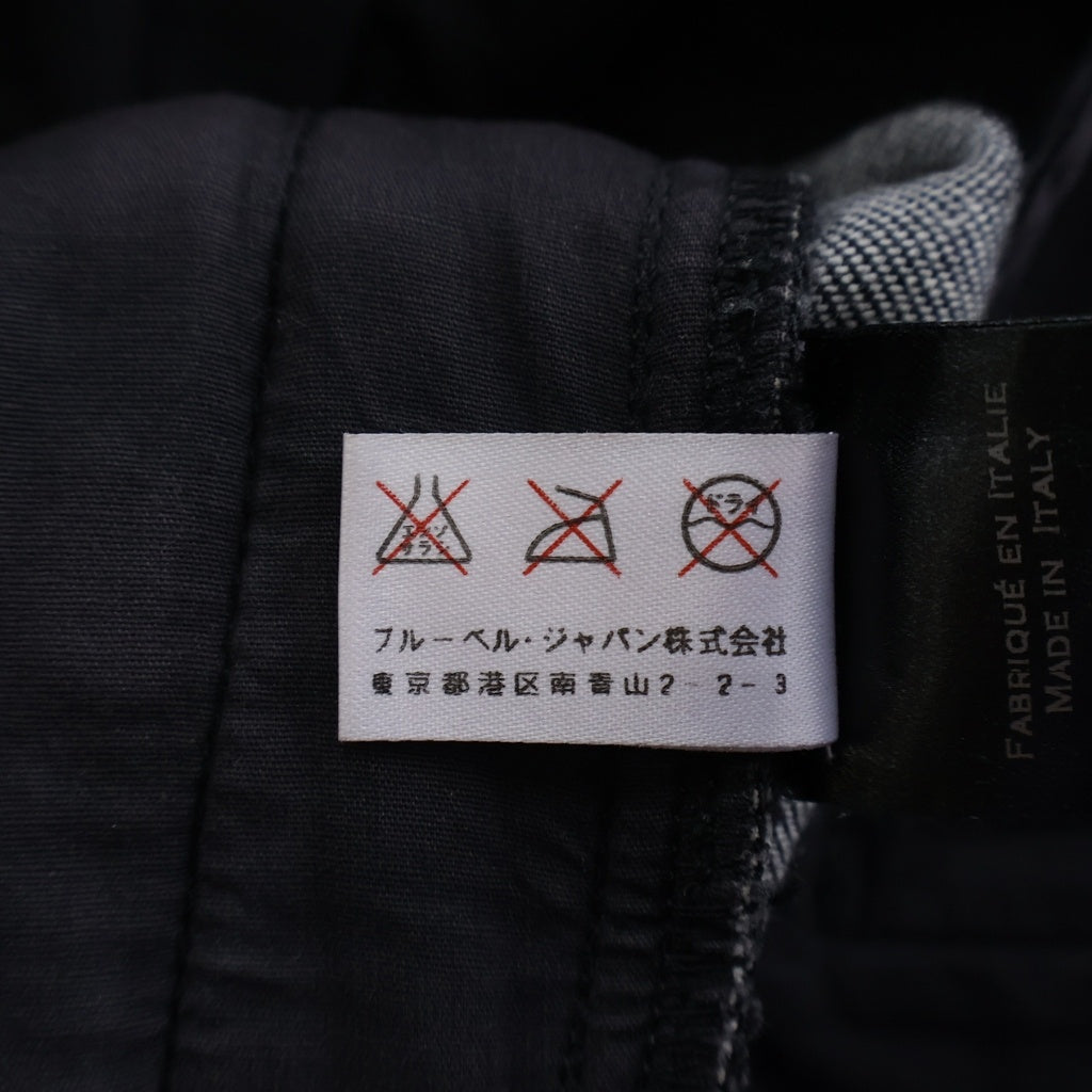 BALMAIN(バルマン) コットン コーティング加工 ストレッチ バイカーパンツ ブラック W6HD528C807