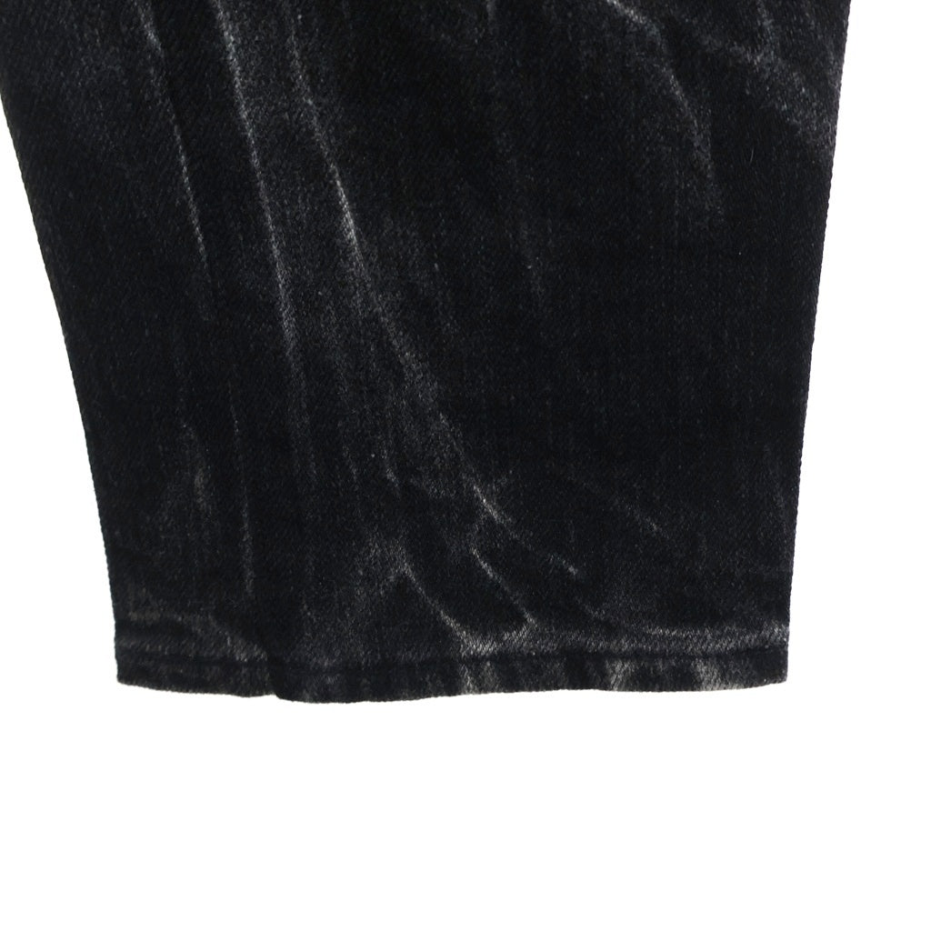 SAINT LAURENT PARIS(サンローランパリ) ブリーチ加工 スキニーデニムパンツ ブラック 407706 Y834L