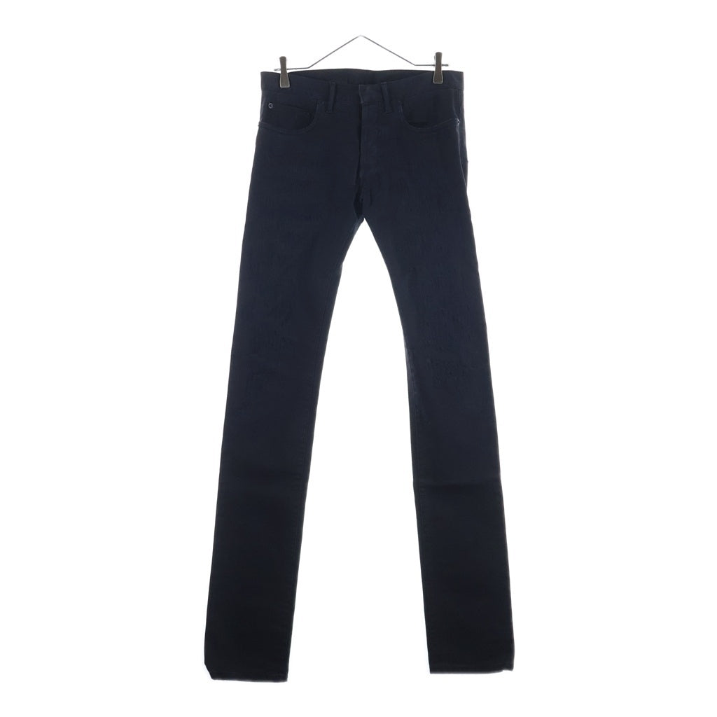 Dior HOMME(ディオールオム) 11AW クリス期 日本限定 ダメージ デストロイ加工 スリムロング スキニーパンツ ブラック 133D007TX009