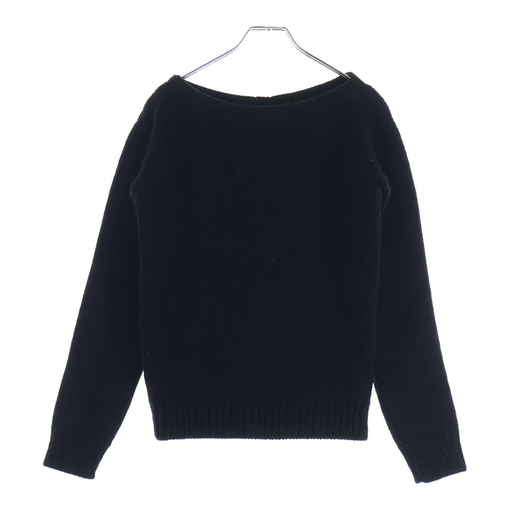 SAINT LAURENT PARIS(サンローランパリ) 15AW エディ期 ボートネック ウール ニット セーター ブラック 386405 Y1JG1