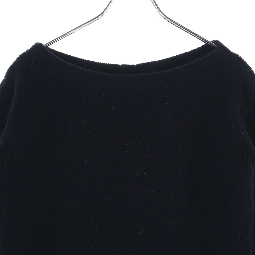 SAINT LAURENT PARIS(サンローランパリ) 15AW エディ期 ボートネック ウール ニット セーター ブラック 386405 Y1JG1