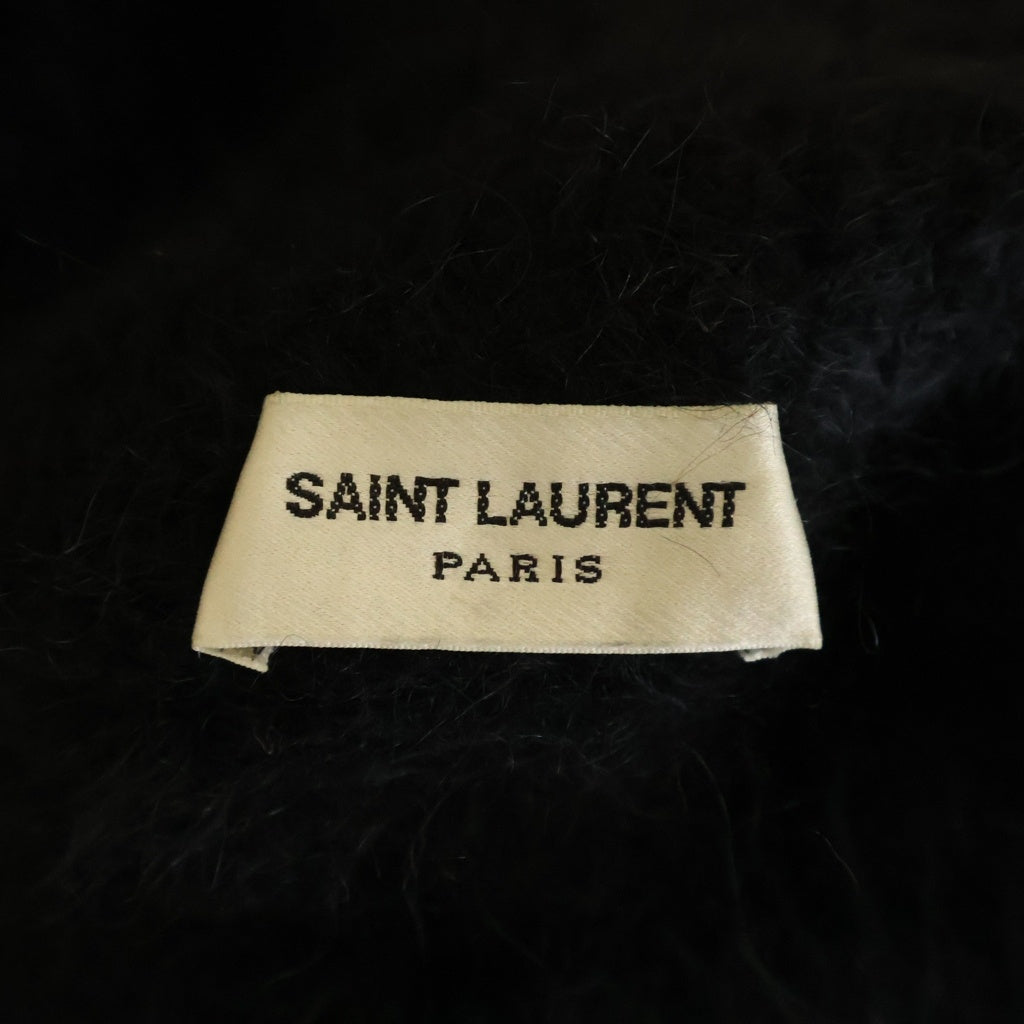 SAINT LAURENT PARIS(サンローランパリ) 17AW ハイネック モヘヤ ニット セーター ブラック 481835 Y1VE1