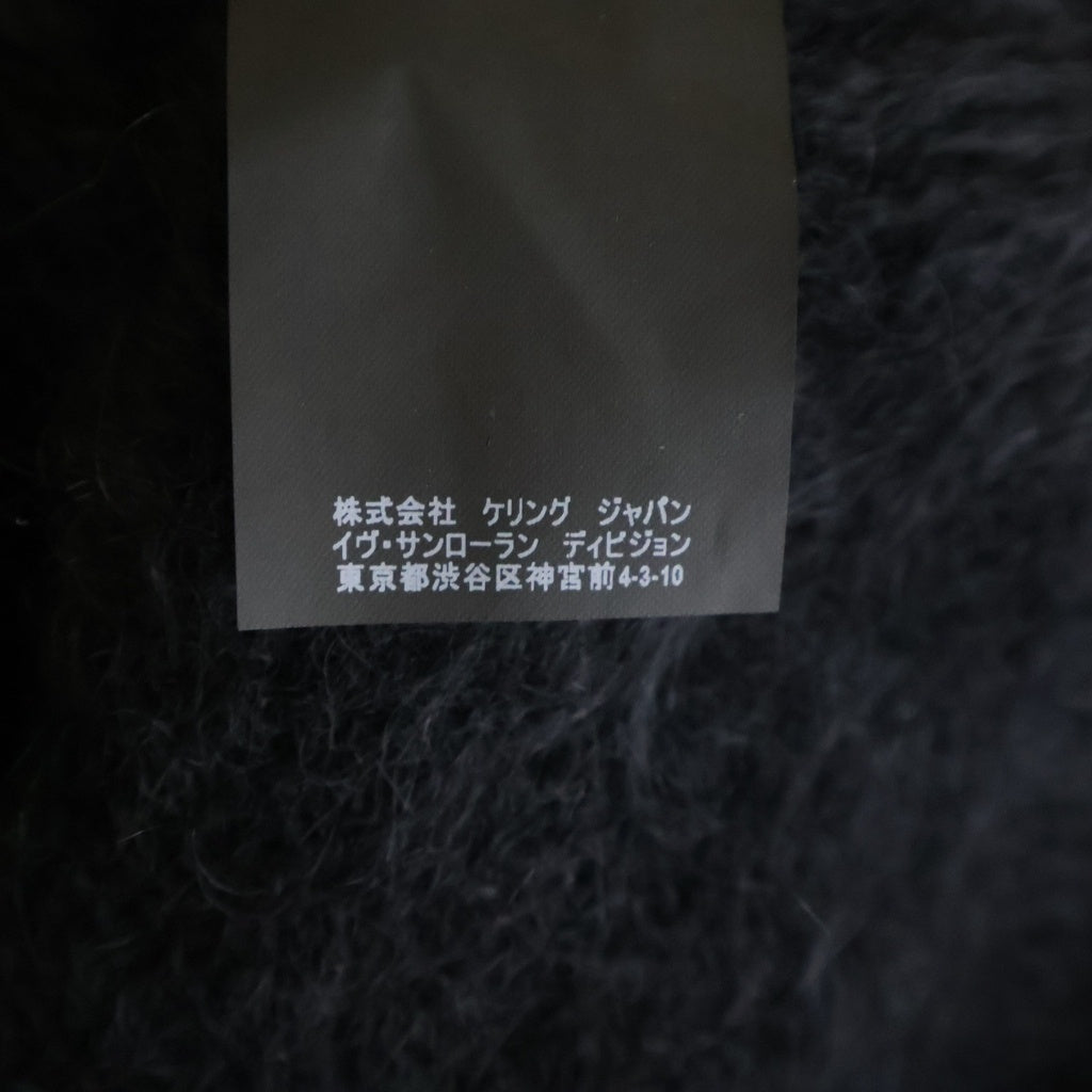 SAINT LAURENT PARIS(サンローランパリ) 17AW ハイネック モヘヤ ニット セーター ブラック 481835 Y1VE1