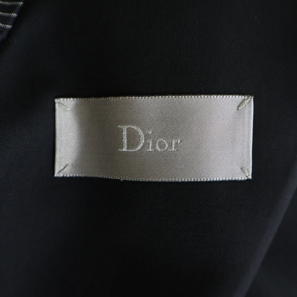 DIOR(ディオール) カシミヤ ウール スワローテールコート カラーレス ジャケット 燕尾 ブラック 133C268F1639