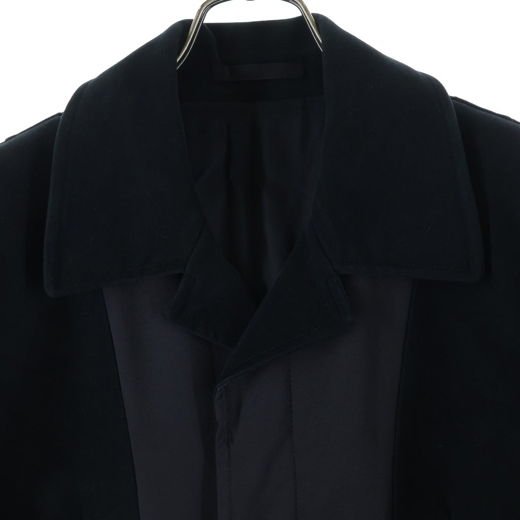 GIVENCHY(ジバンシィ) コットン レーヨン 切替 チェスターコート ブラック 11F 0224 064