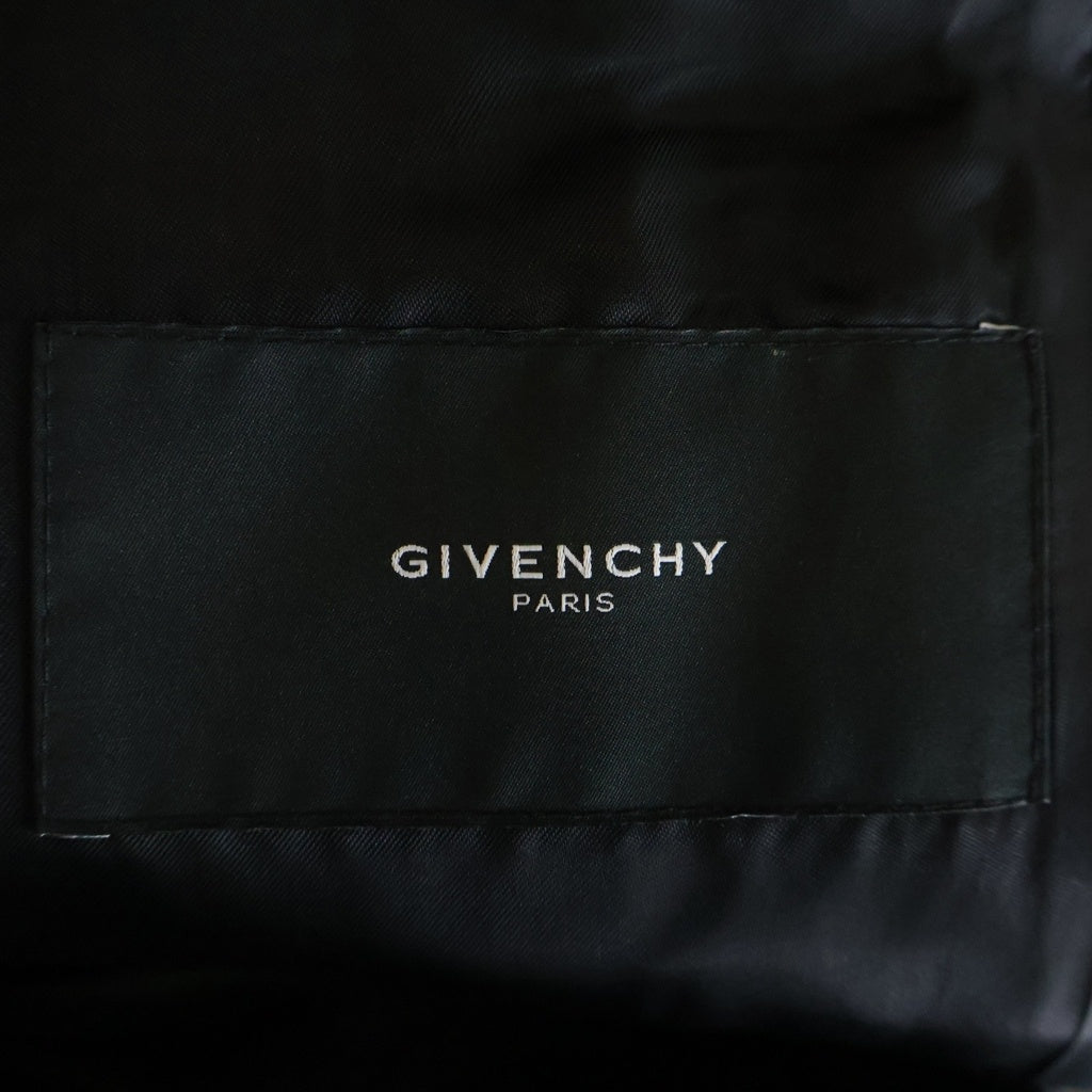 GIVENCHY(ジバンシィ) コットン レーヨン 切替 チェスターコート ブラック 11F 0224 064
