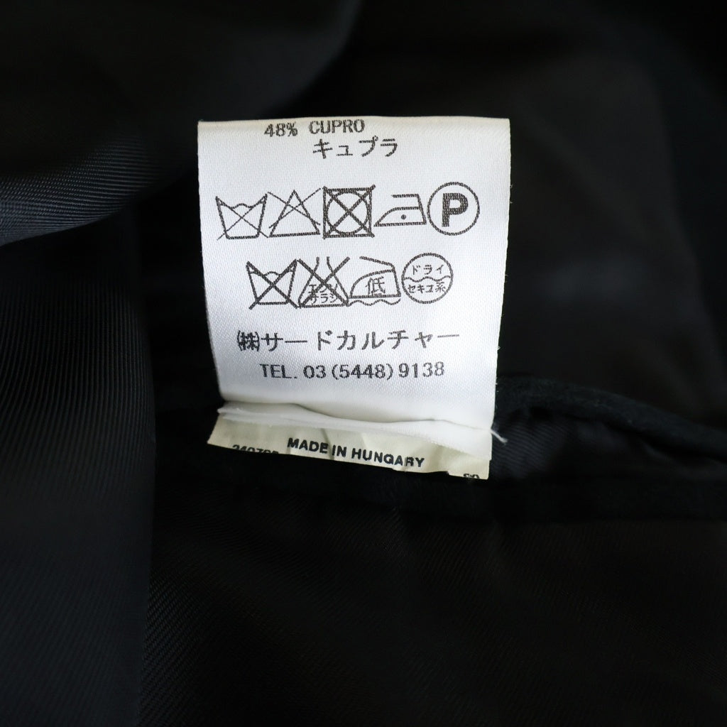 GIVENCHY(ジバンシィ) コットン レーヨン 切替 チェスターコート ブラック 11F 0224 064