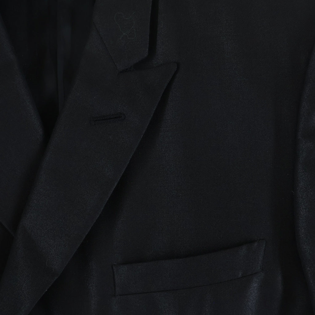 Dior HOMME(ディオールオム) 07SS エディ期 ポリエステル ウール ダブルブレスト テーラードジャケット ブラック 7E3120600068