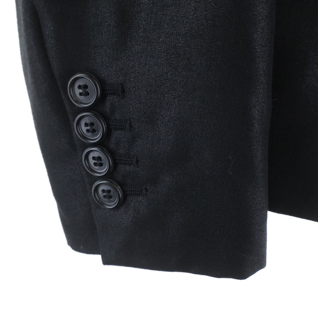 Dior HOMME(ディオールオム) 07SS エディ期 ポリエステル ウール ダブルブレスト テーラードジャケット ブラック 7E3120600068
