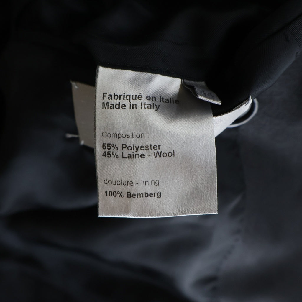 Dior HOMME(ディオールオム) 07SS エディ期 ポリエステル ウール ダブルブレスト テーラードジャケット ブラック 7E3120600068