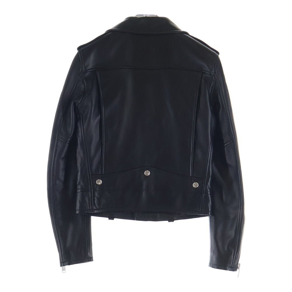 SAINT LAURENT PARIS(サンローランパリ) エディ期 L01 ラムレザー クラシックモーターサイクルダブルライダースジャケット レディース ブラック 397287 Y5YA2