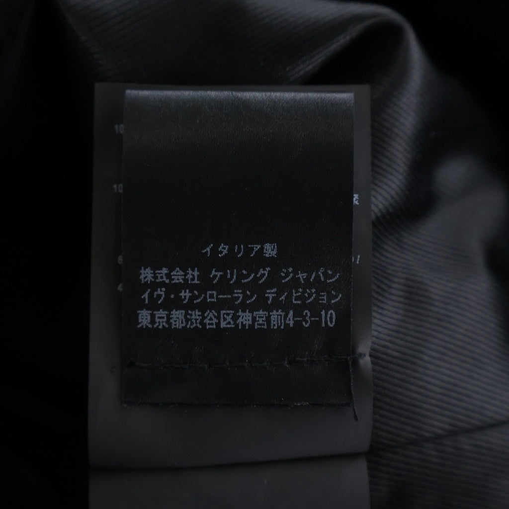 SAINT LAURENT PARIS(サンローランパリ) エディ期 L01 ラムレザー クラシックモーターサイクルダブルライダースジャケット レディース ブラック 397287 Y5YA2