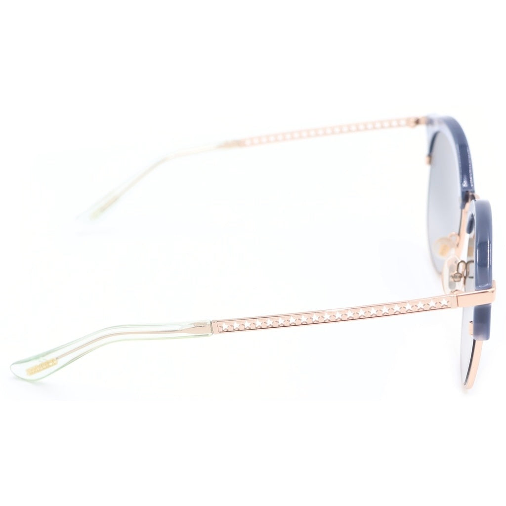 JIMMY CHOO(ジミーチュウ) HALLY-S スターモチーフ ラウンドフレーム グラデーションレンズ サングラス アイウェア メガネ 眼鏡 ブルー/ゴールド レディース MVU9O