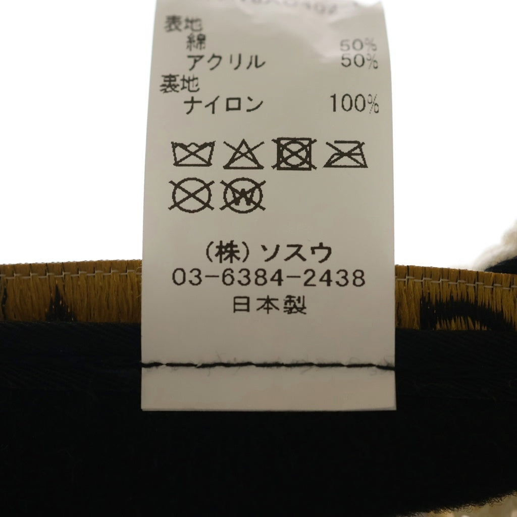 MAISON MIHARAYASUHIRO(メゾンミハラヤスヒロ) 26SS LA KNIT CAP コットンアクリル ニット ベースボールキャップ 帽子 ホワイト A16AC402-0 レディース