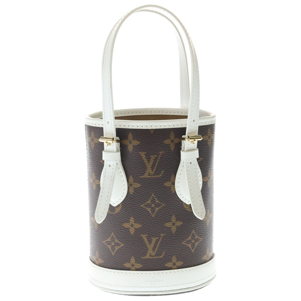 LOUIS VUITTON(ルイヴィトン) LVマッチ ナノ バケット モノグラム 2WAY ショルダーバッグ ハンドバッグ ブラウン/ホワイト M81489 レディース