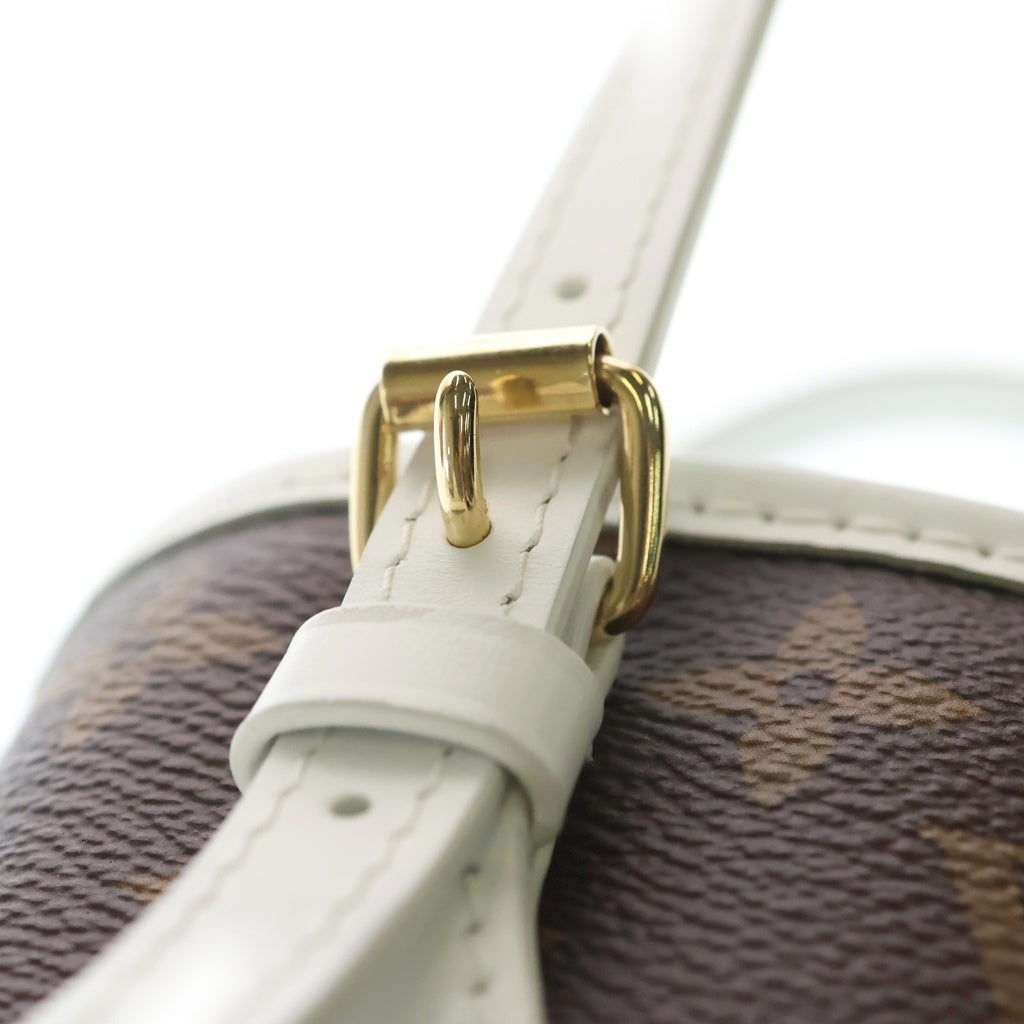LOUIS VUITTON(ルイヴィトン) LVマッチ ナノ バケット モノグラム 2WAY ショルダーバッグ ハンドバッグ ブラウン/ホワイト M81489 レディース