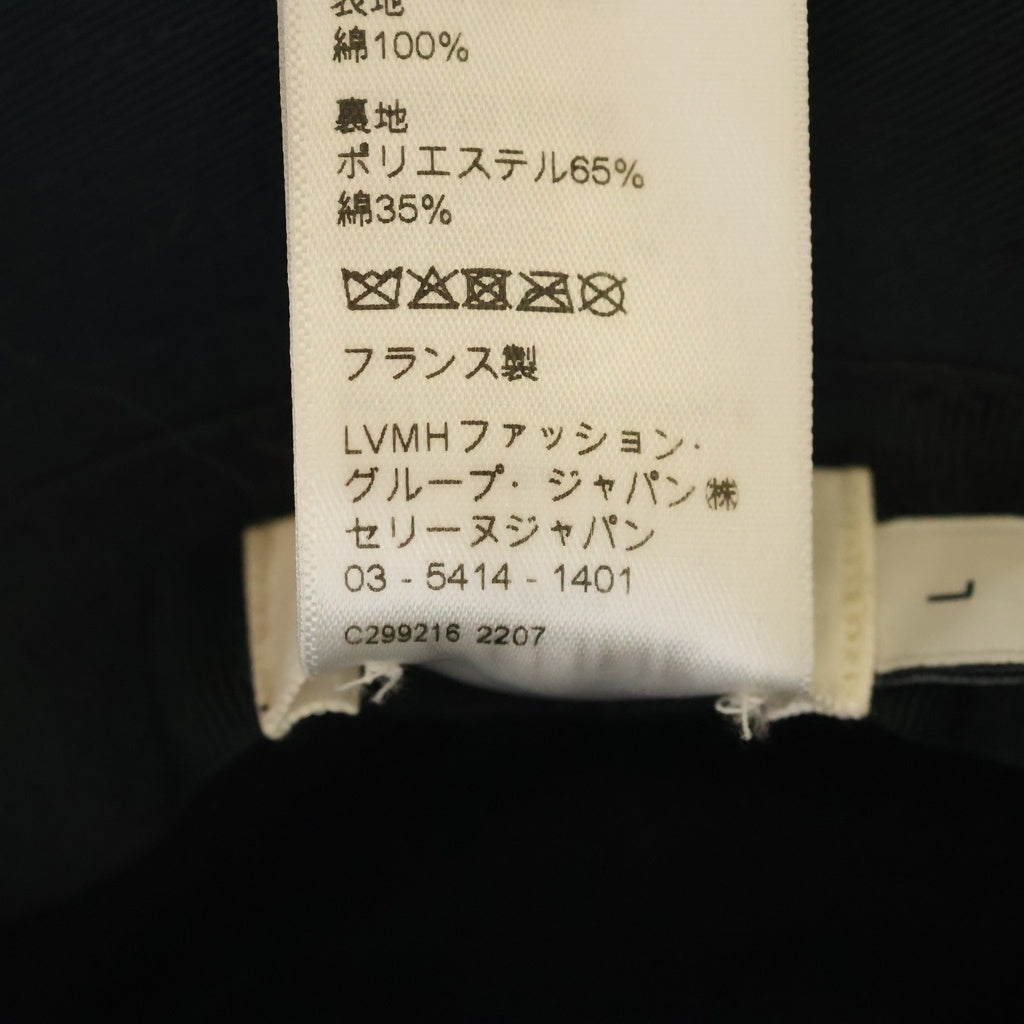 CELINE(セリーヌ) LOGO BUCKET HAT スパンコール ロゴプリント バケットハット 帽子 ブラック 2AUO1968P レディース
