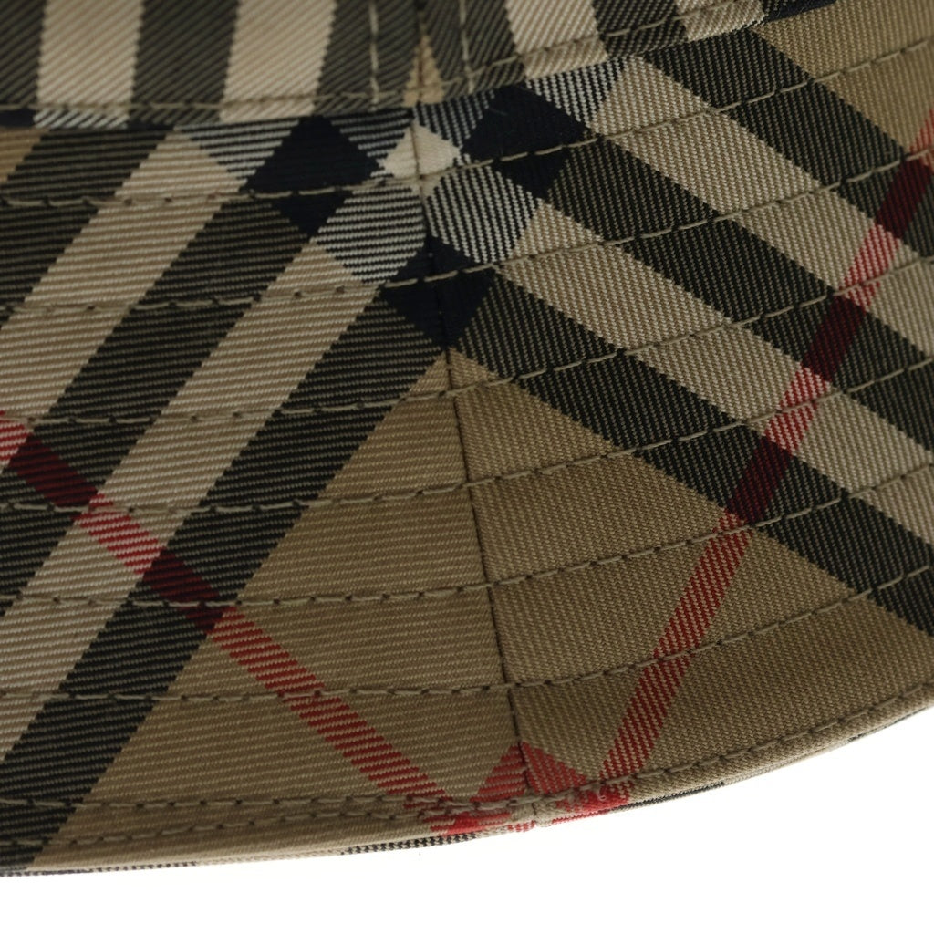 BURBERRY(バーバリー) PANEL BUCKET HAT チェック柄 パネル バケットハット ブラウン 8026927