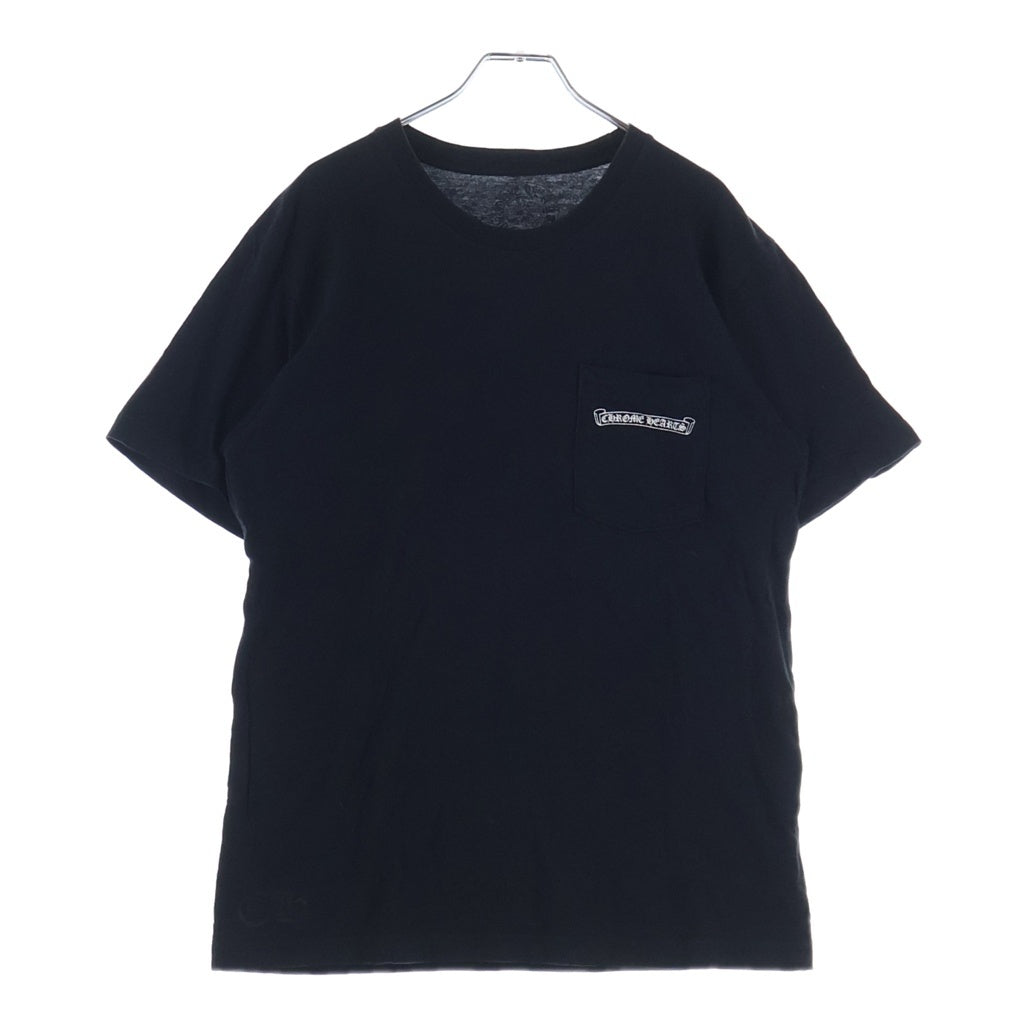 CHROME HEARTS(クロムハーツ) CH T-SHRT バック アーチ ロゴ プリント 半袖 Tシャツ カットソー ブラック