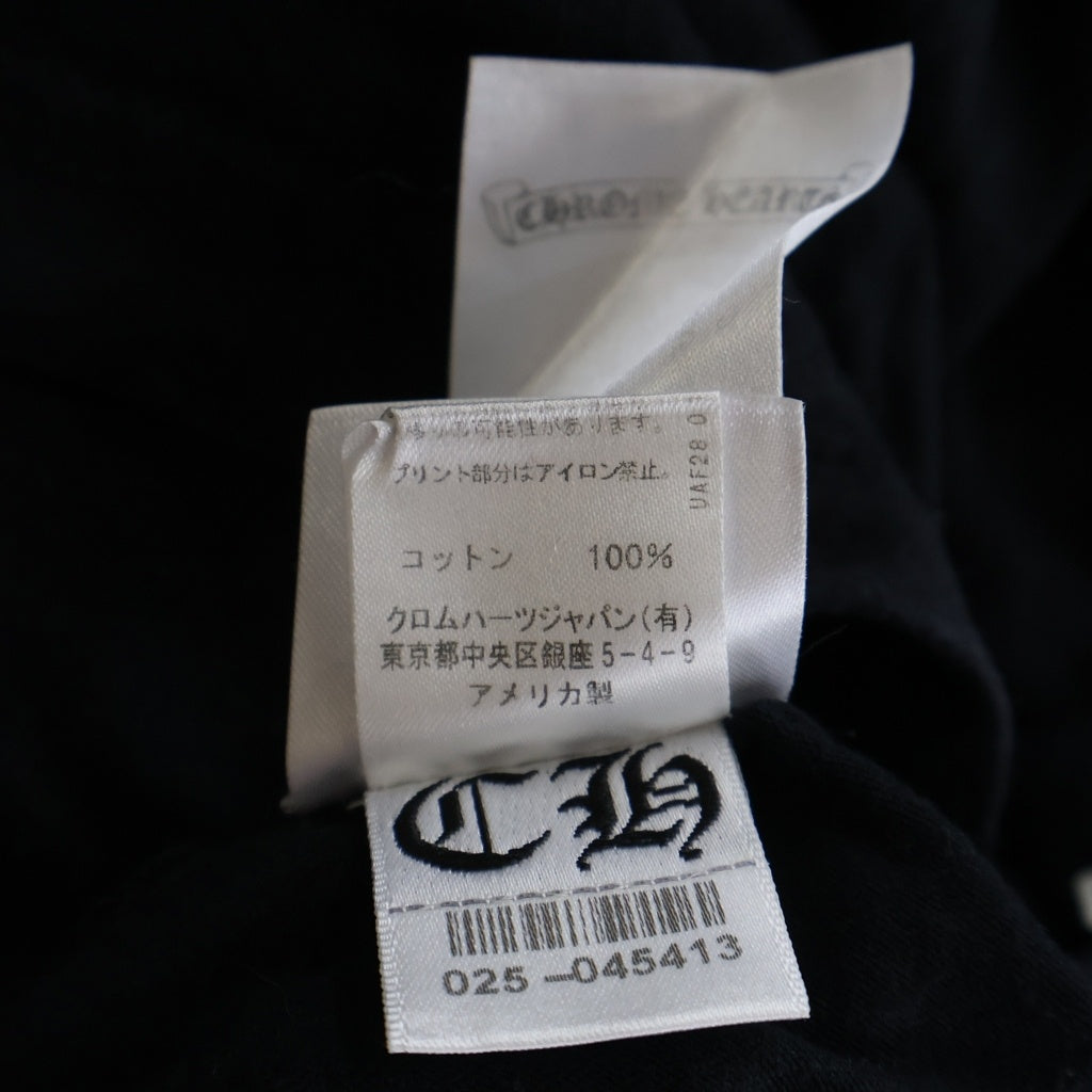 CHROME HEARTS(クロムハーツ) CH T-SHRT バック アーチ ロゴ プリント 半袖 Tシャツ カットソー ブラック