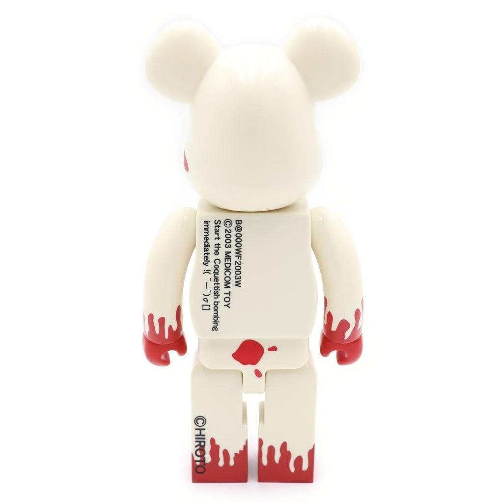 MEDICOM TOY(メディコムトイ) BE@RBRICK HIROTO 400% ベアブリック ワンフェス限定 甲本ヒロト 血みどろ フィギュア 人形 ホワイト/レッド