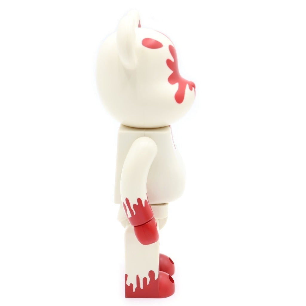 MEDICOM TOY(メディコムトイ) BE@RBRICK HIROTO 400% ベアブリック ワンフェス限定 甲本ヒロト 血みどろ フィギュア 人形 ホワイト/レッド