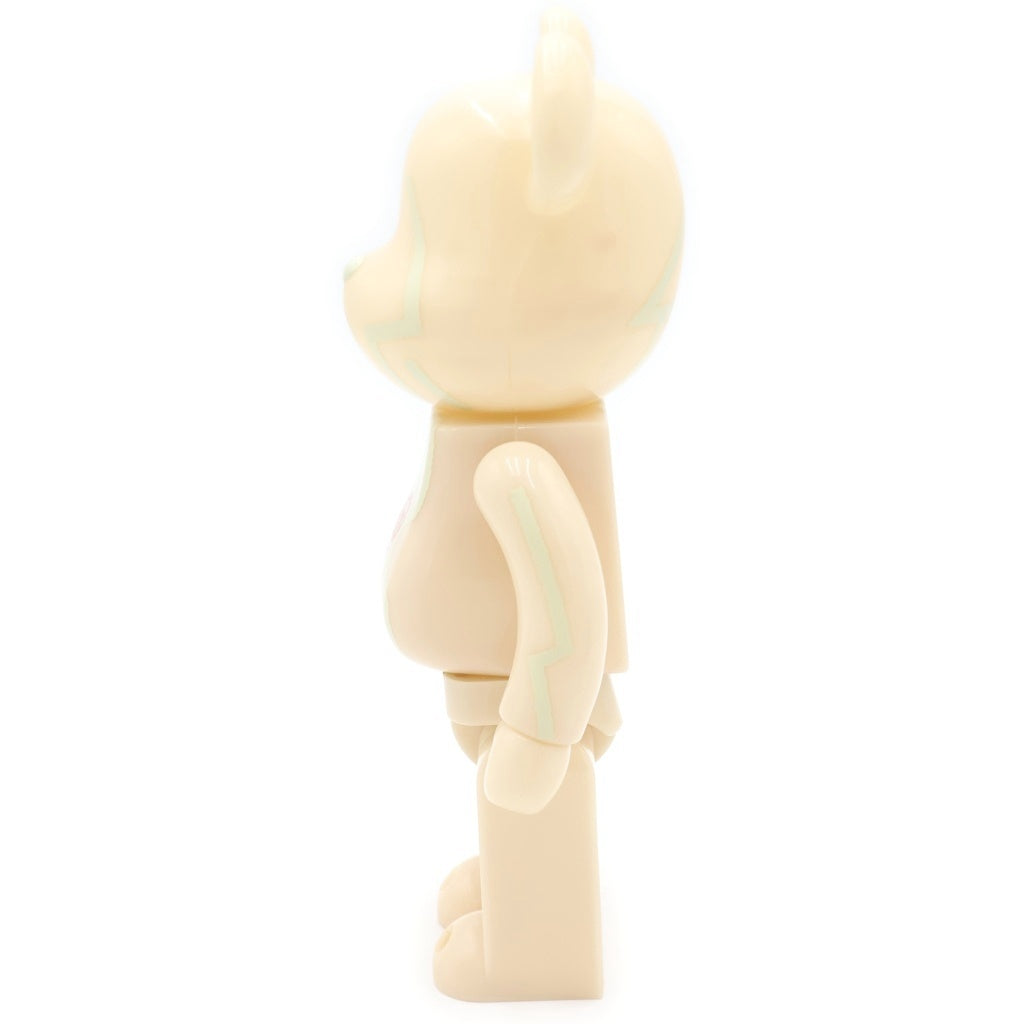MEDICOM TOY(メディコムトイ) BE@RBRICK HMV PUSHEAD spider eye ベアブリック エイチエムブイ パスヘッド スパイダーアイ 蓄光 フィギュア 人形 ベージュ