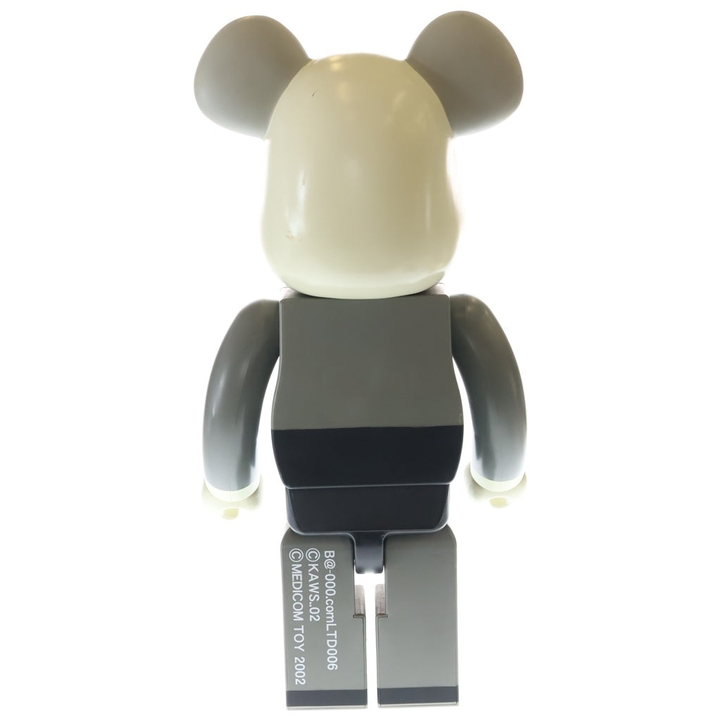 MEDICOM TOY(メディコムトイ) BE@RBRICK 1000% 1st KAWS ベアブリック ファースト カウズ ファーストフィギュア 人形 グレー