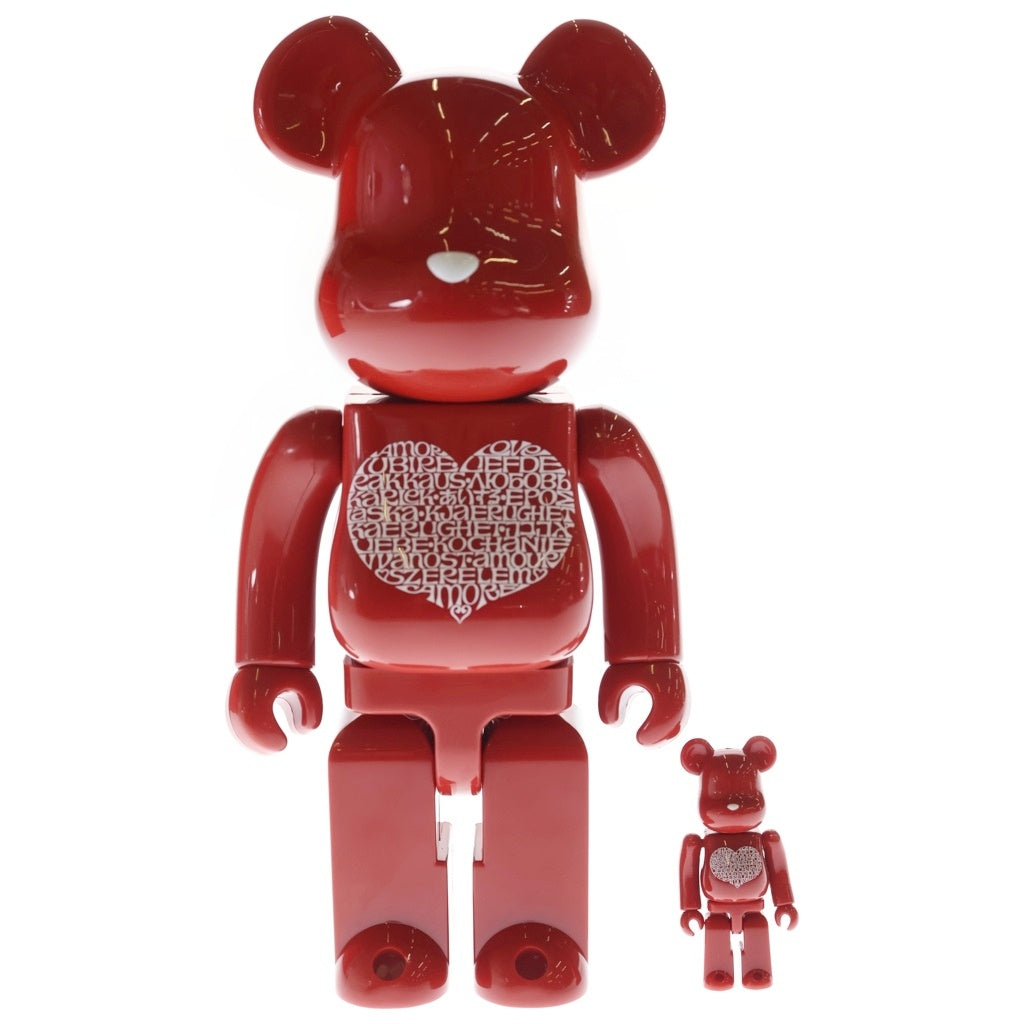 MEDICOM TOY(メディコムトイ) BE@RBRICK International Love Heart 400% &100% ベアブリック アレキサンダージラルド インターナショナル ラブ ハート 人形 フィギュア レッド