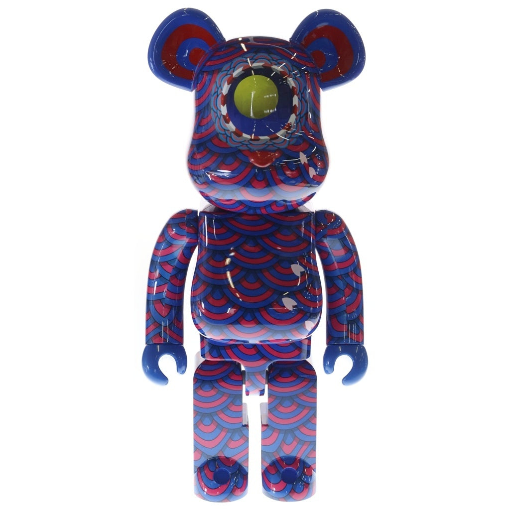 MEDICOM TOY(メディコムトイ) BE@RBRICK 笹田靖人 1000% 【KUJAKU】 ベアブリック クジャク フィギュア人形 ブルー/レッド