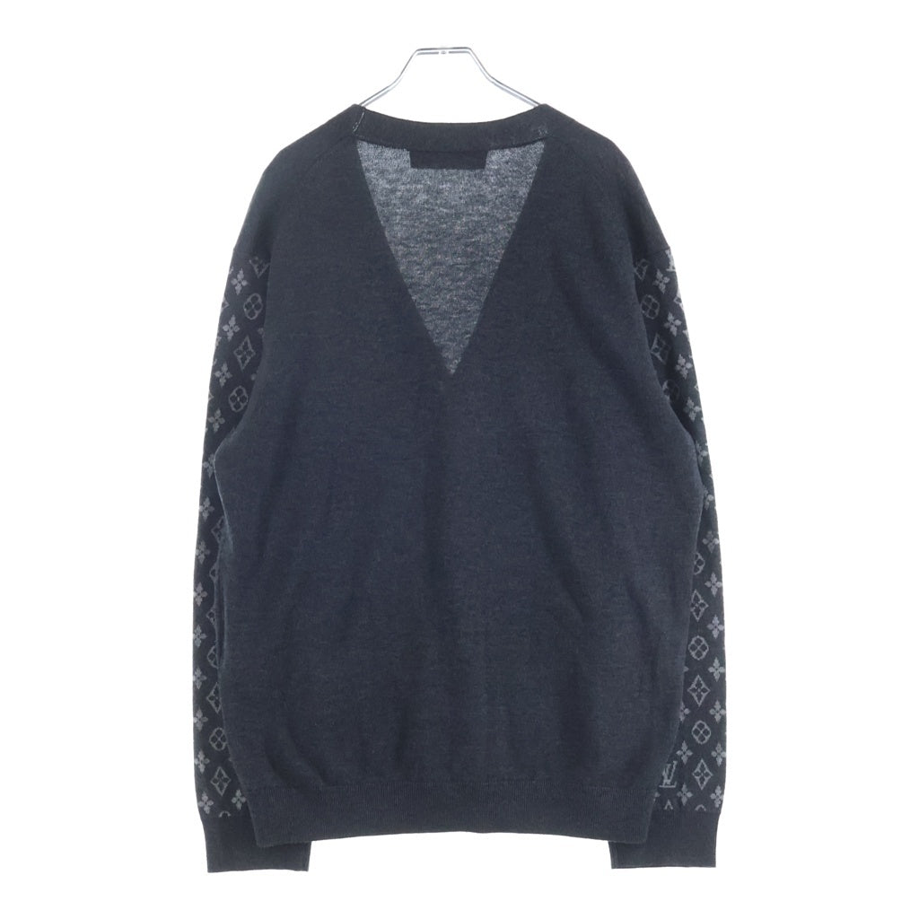 LOUIS VUITTON(ルイヴィトン) 23SS モノグラムミックス カシミヤ ニット カーディガン グレー RM231Q R93 HON43W