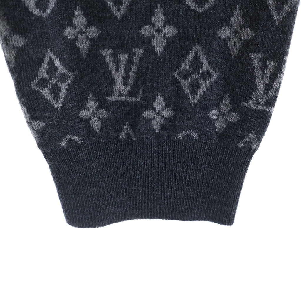 LOUIS VUITTON(ルイヴィトン) 23SS モノグラムミックス カシミヤ ニット カーディガン グレー RM231Q R93 HON43W