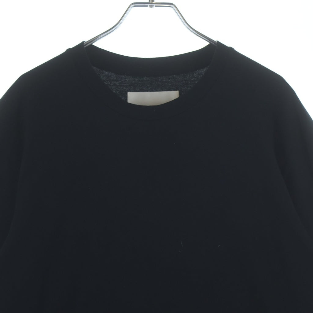 JIL SANDER(ジルサンダー) 24AW T-SHIRT LS バックロゴプリント クルーネック 長袖Tシャツ カットソー ブラック J22GC0188