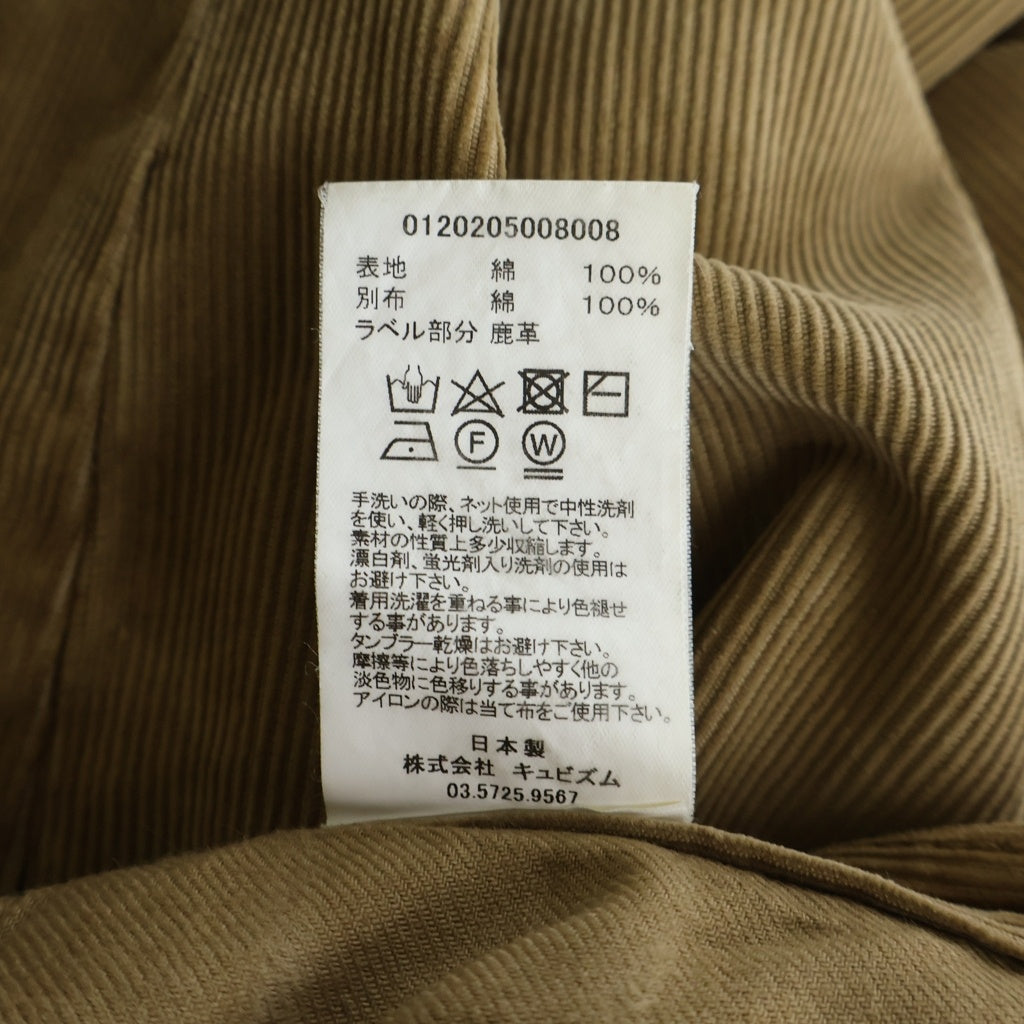 VISVIM(ヴィスヴィム) 20AW FLUXUS 03 CORD 4ポケット ストレートシルエット コーデュロイ パンツ ベージュ 0120205008008