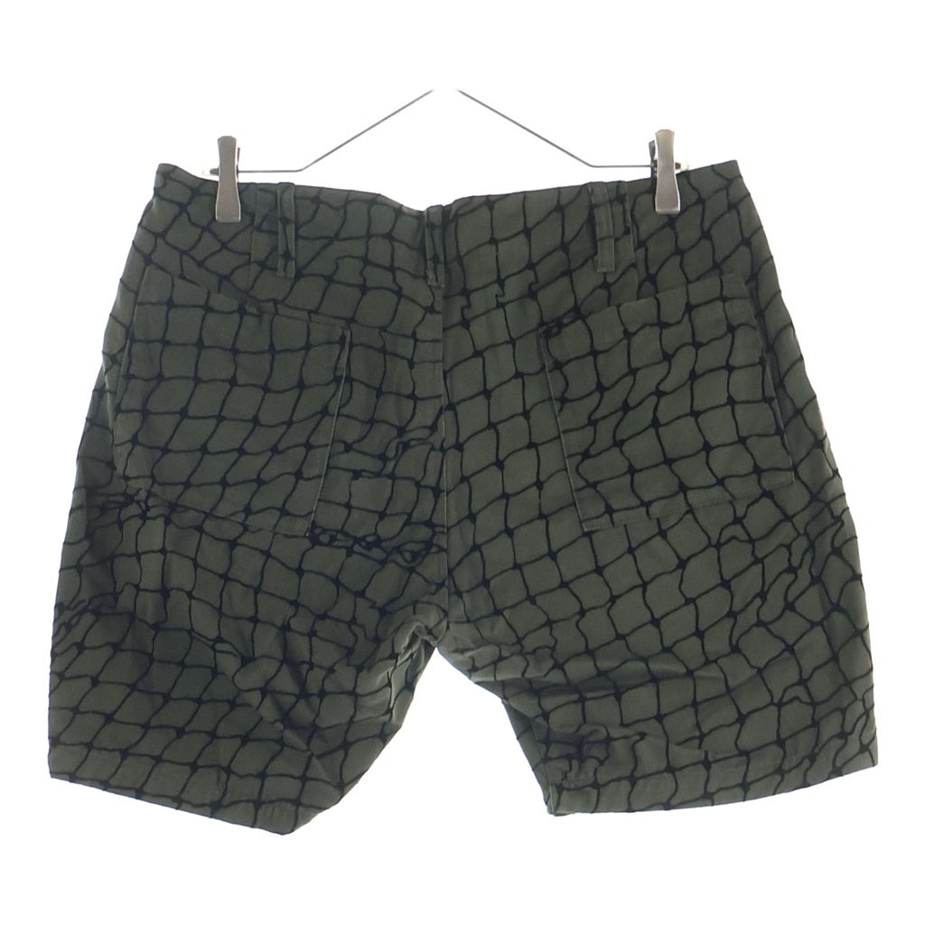 NEIGHBORHOOD(ネイバーフッド) 19SS SRL HANGER/C-ST 総柄デザイン ジップアップ ハーフパンツ ジョーツ カーキ 191UCNH-PTM01